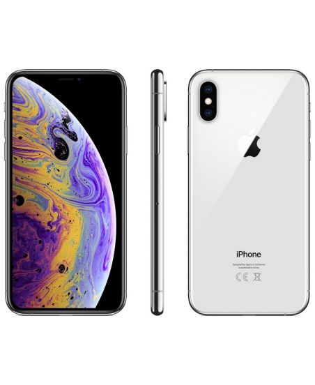 iPhone XS 64 ГБ серебристый задняя крышка ободок и дисплей